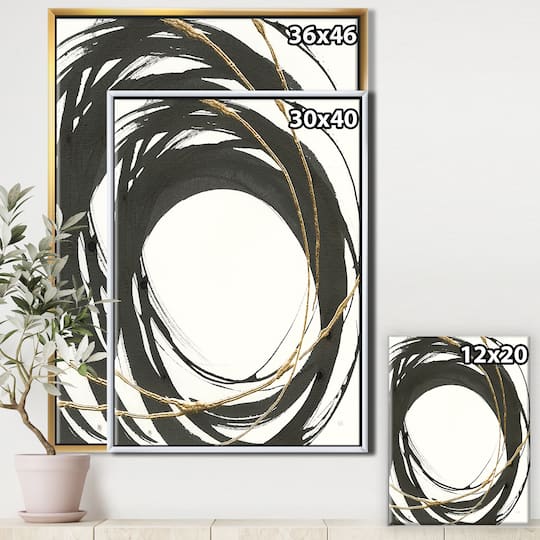 Designart - Gold Glamour Circle II